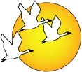 SSPC Logo (three geese flying with yellow sun behind)