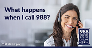 What happens when I call 988? 988.alaska.gov