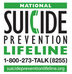 National Suicide Prevention Lifeline: 1-800-273-TALK (8255)