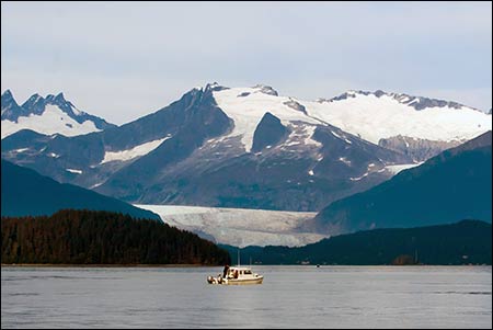 Boat in Alaskan Waters