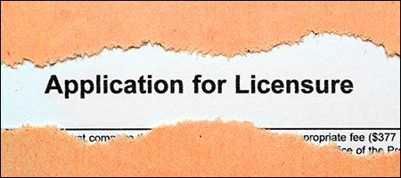 Application for Licensure text