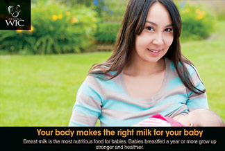 your body makes the right milk for your baby