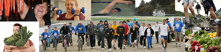 Diabetes Prevention and Control Program - web banner showing Alaskans engaging in healthy lifestyles.