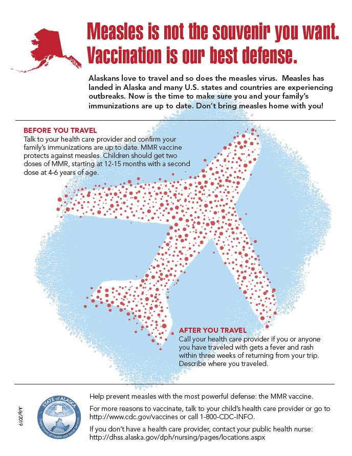 Measles is not the souvenir you want. Vaccination is our best defense.