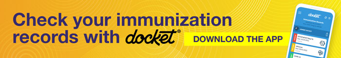 Check your immunization records with Docket. Download the app.