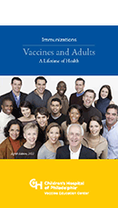 thumbnail for Vaccines and Adults Booklet