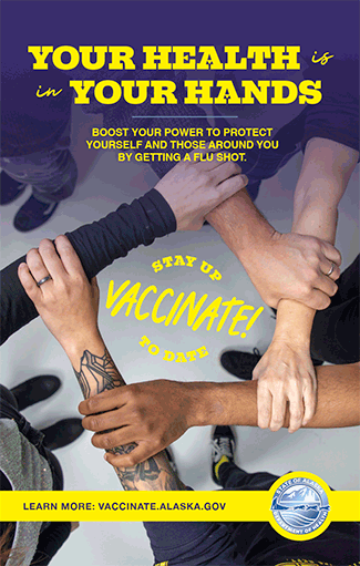 Your health is in your hands: Boost your power to protect yourself and those around you by getting a flu shot.