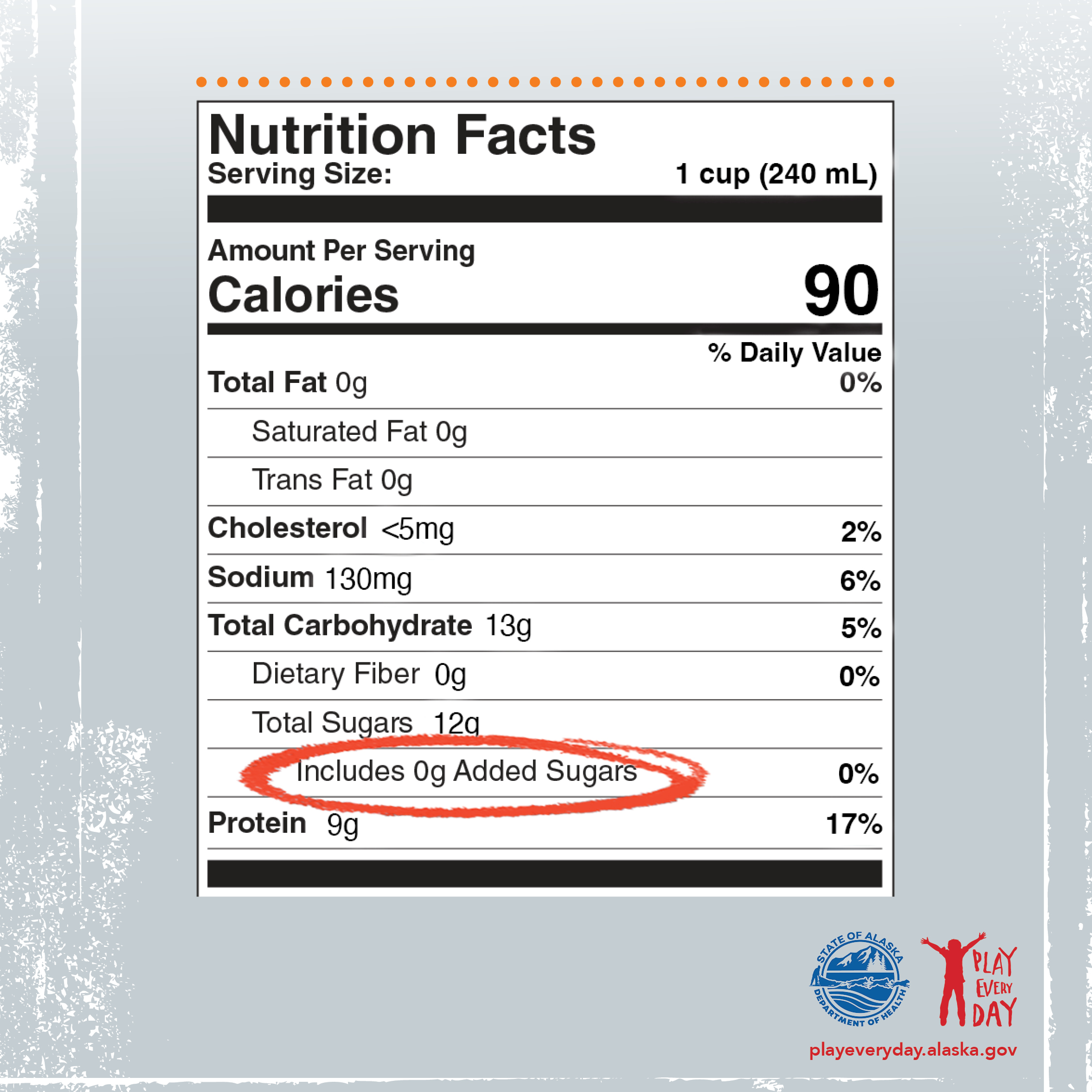 Nutrition facts - look for added sugars under the total carbohydrates heading