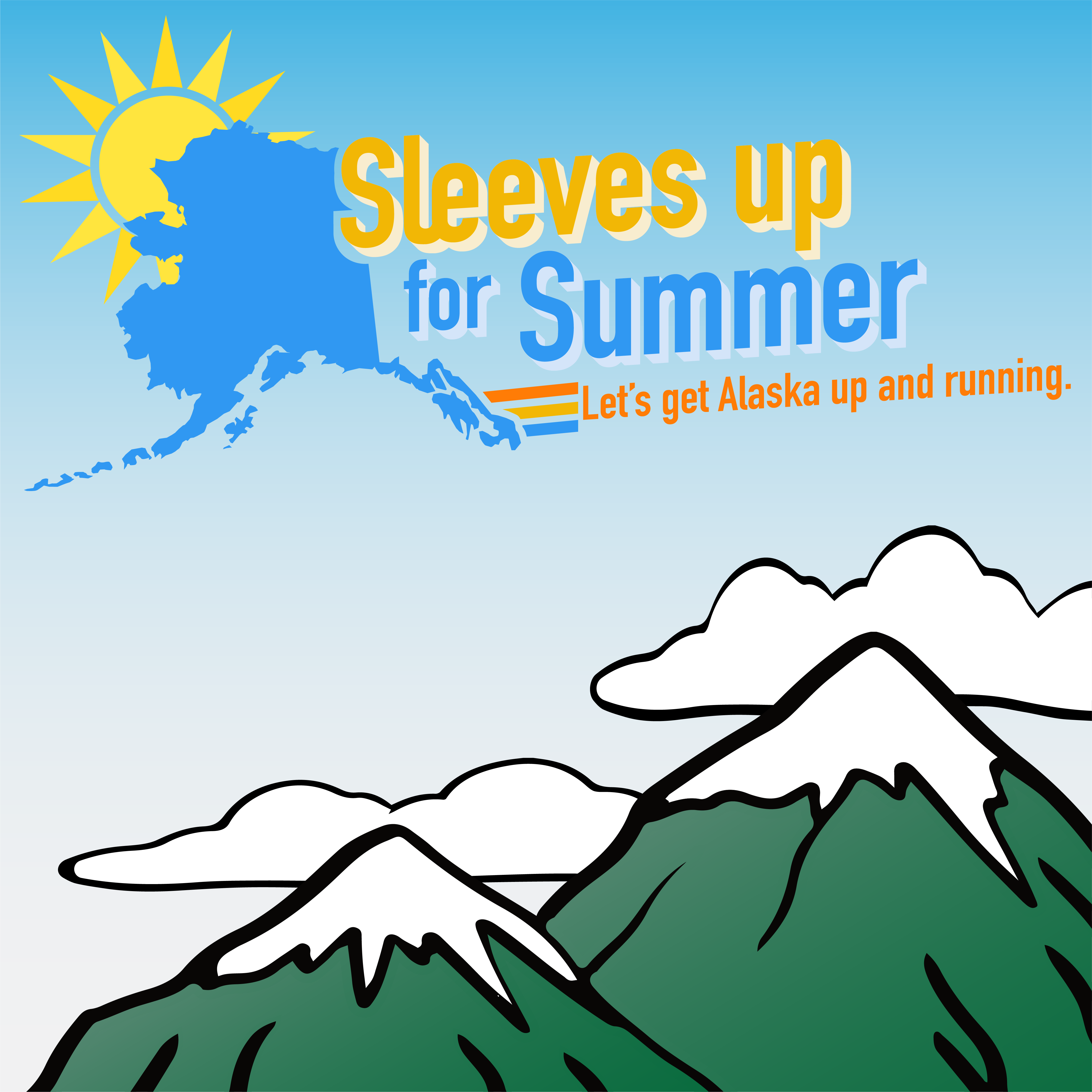 Sleeves up for summer: Mountains - Instagram