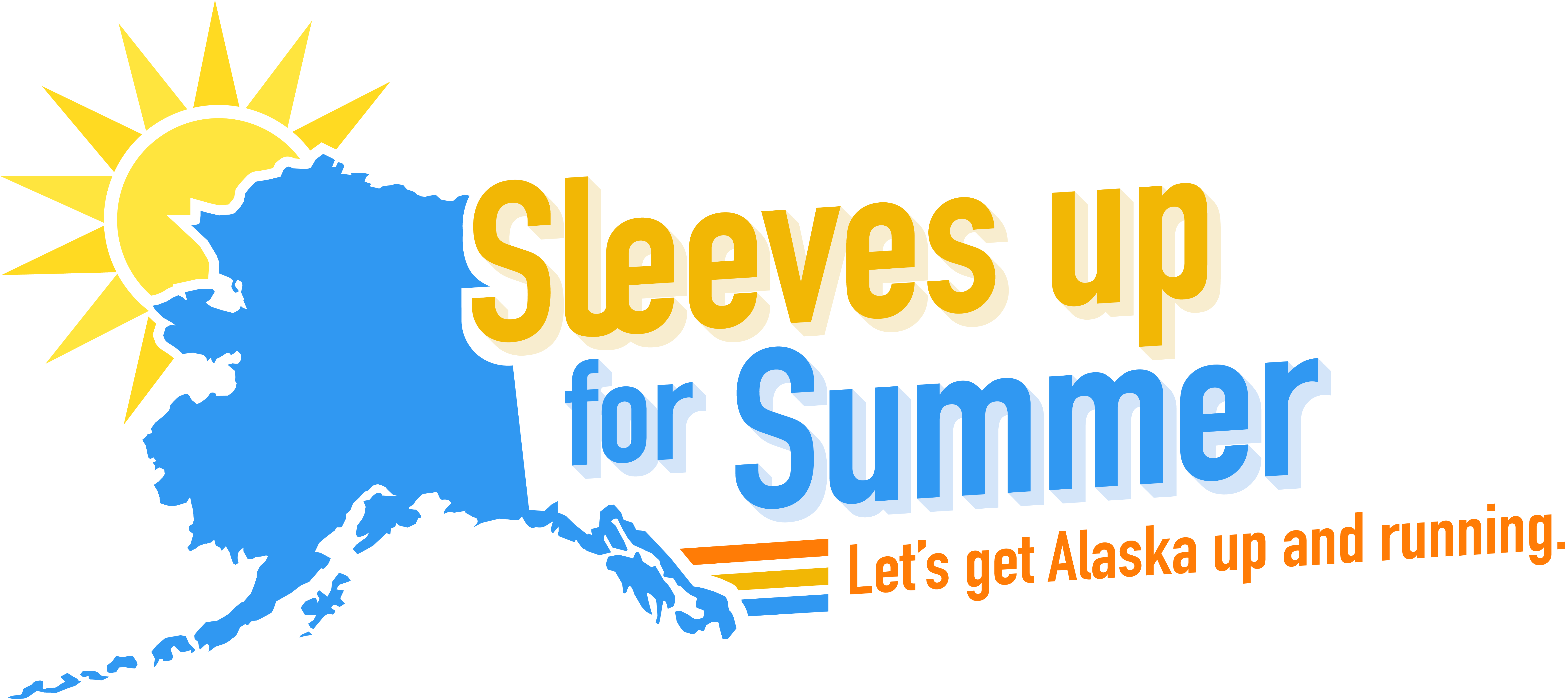 Sleeves Up for Summer: Logo for light backgrounds