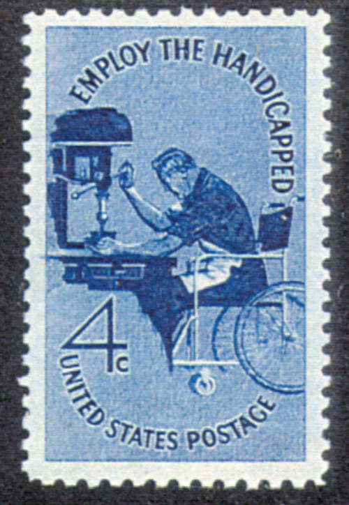 Employ the handicapped postage stamp