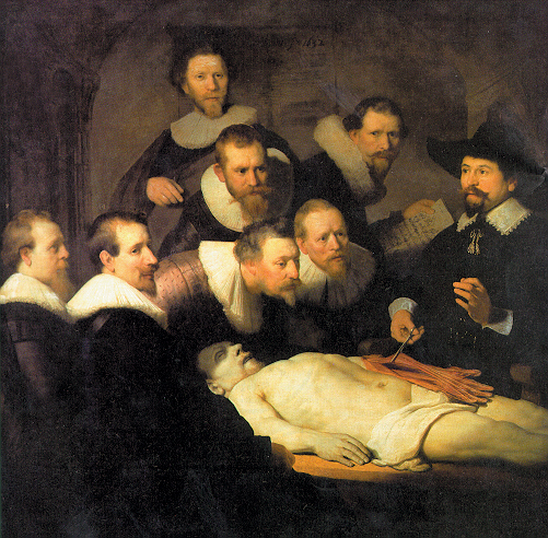 Painting of autopsy