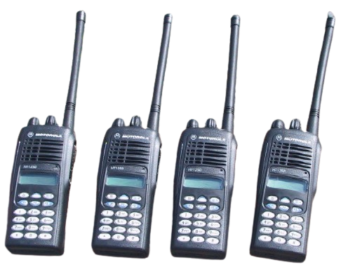 A photo of four radios