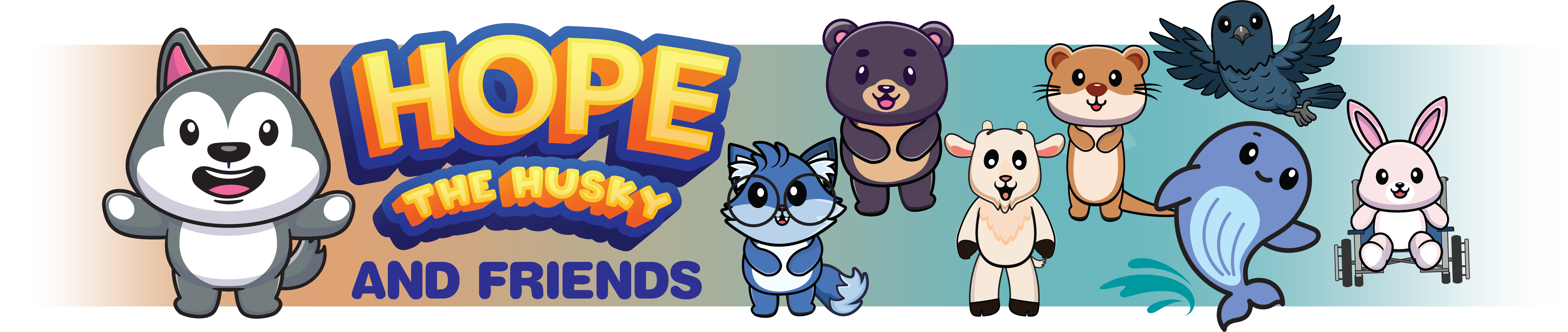 Hope the Husky and friends