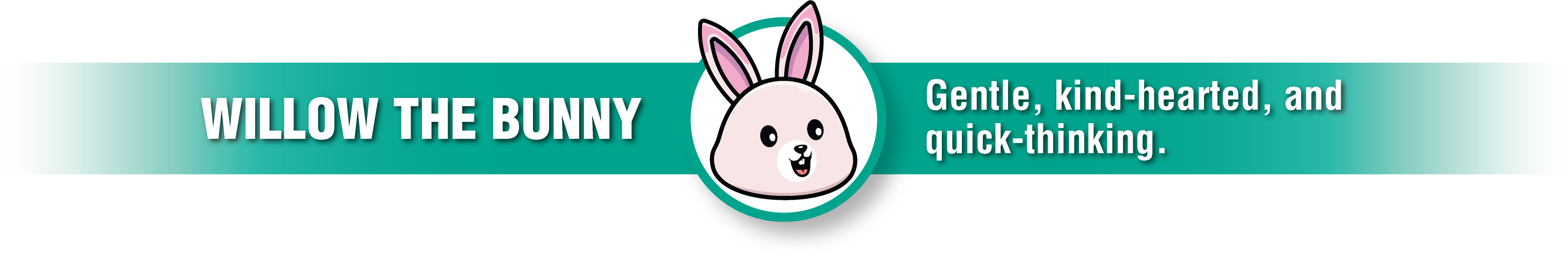 Willow the bunny, gentle, kind-hearted, and quick-thinking 