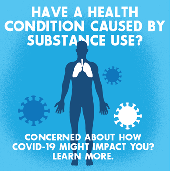 Graphic with question, do you have a health condition caused by substance abuse?