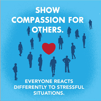 Graphic showing compassion for others.