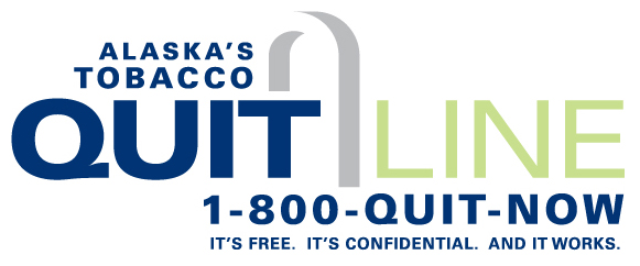Alaska Tobacco Quit Line 1-800-QUIT-NOW (1-800-784-8669)